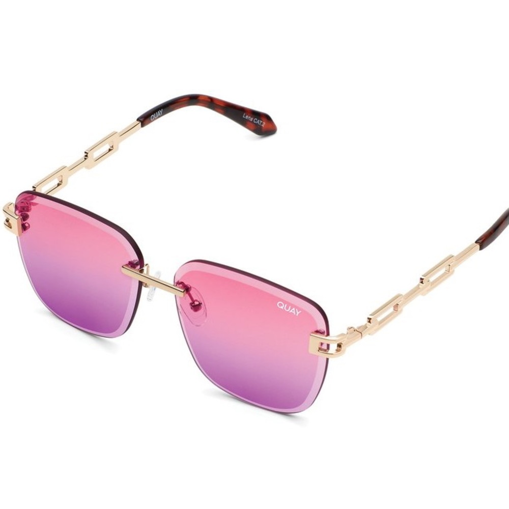 NEW QUAY X SAWEETIE Pink glam Aviators